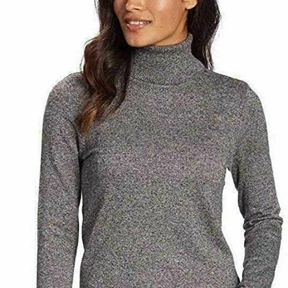Andrew Marc Ladies' Turtleneck Top (L, Grey) - Picture 3 of 3